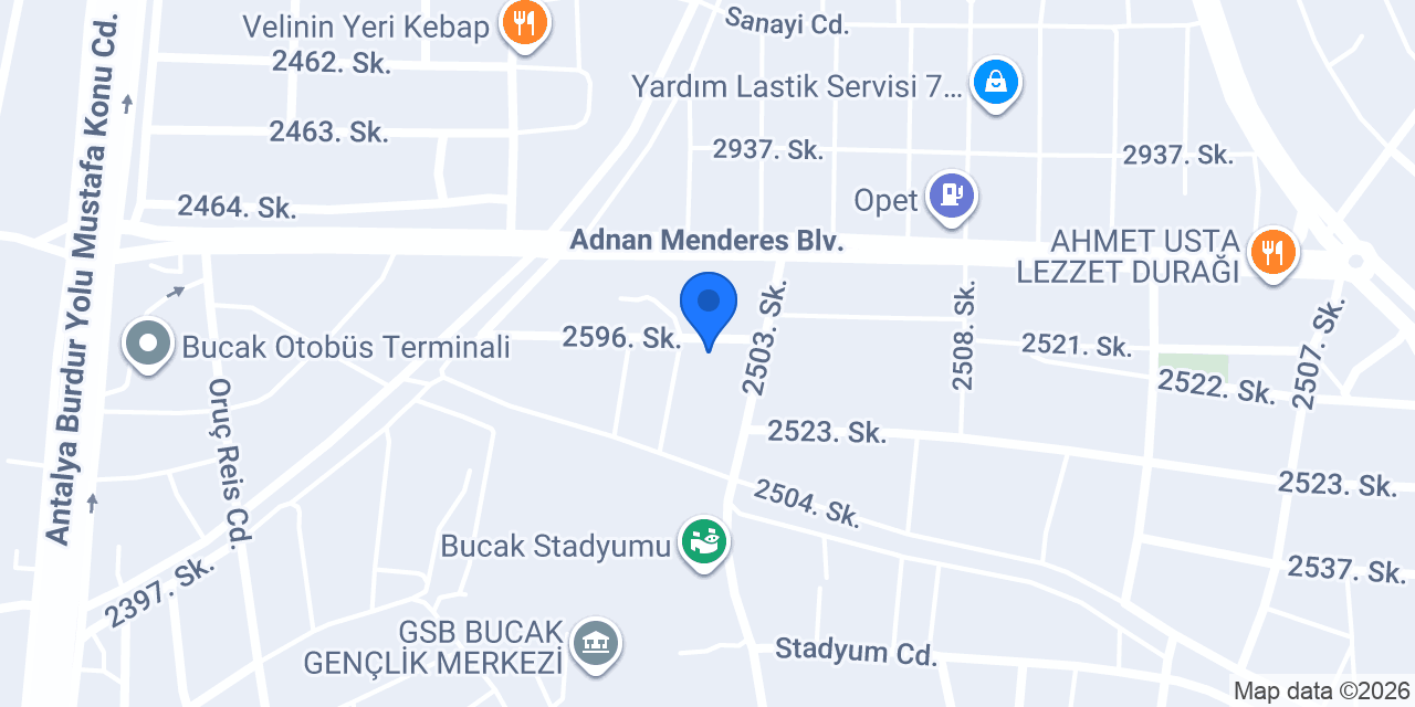 Serhan Sürücü Kursu konumu