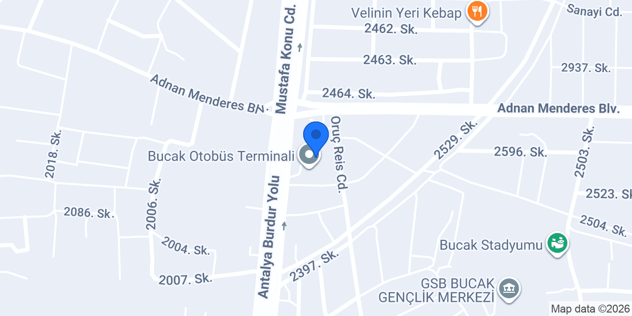 Bucak Seyahat konumu