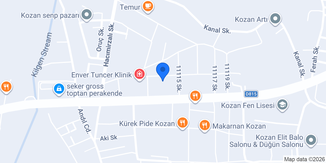 Tuncer sağlık kabini konumu