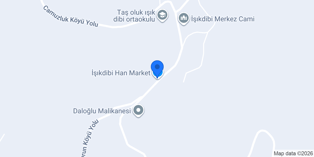 İşıkdibi Han Market konumu