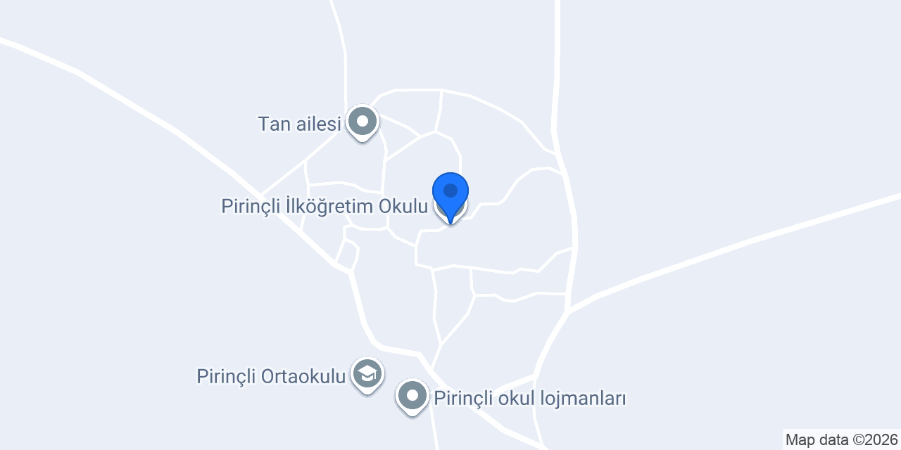 Pirinçli İlköğretim Okulu konumu