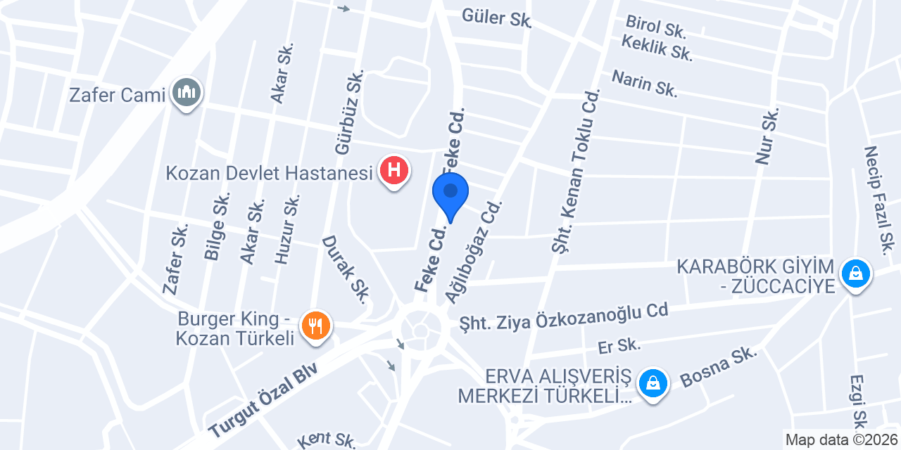 Kozan Ciğer Kebap konumu