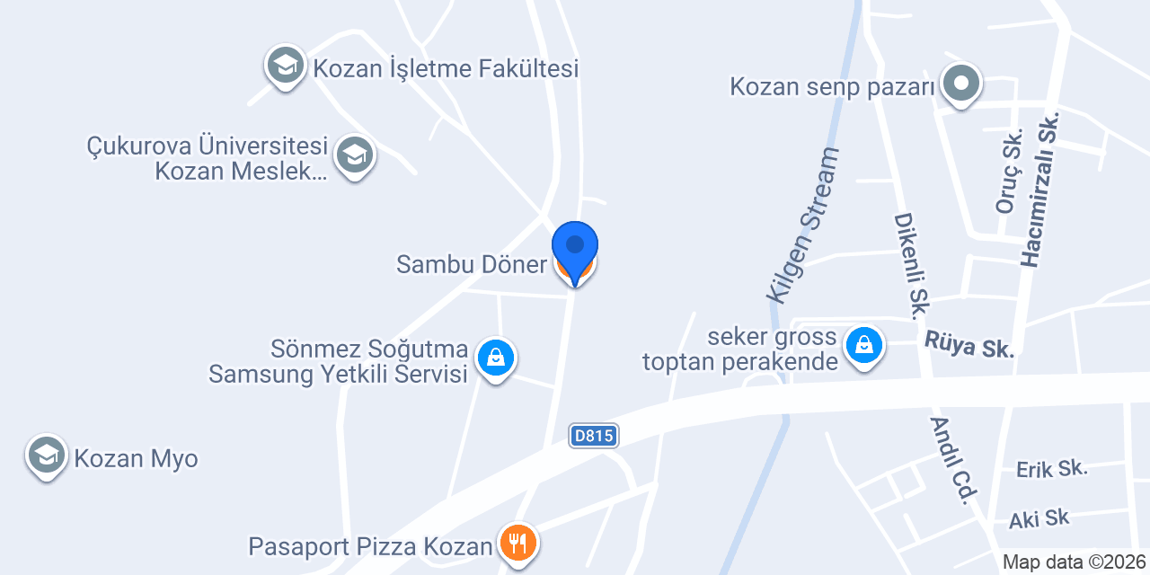 Sambu Döner konumu
