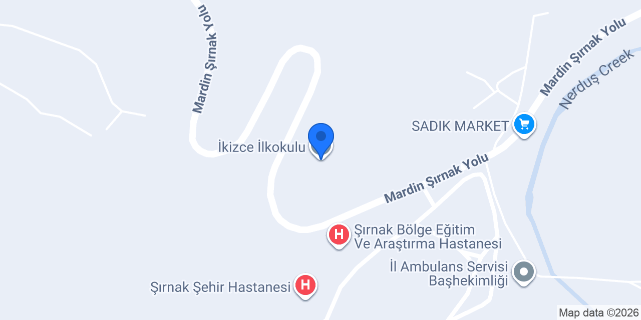 İkizce İlkokulu konumu