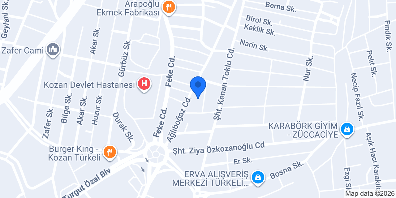Özmen Şekerleme konumu
