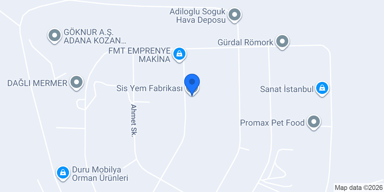 Sis Yem Fabrikası konumu