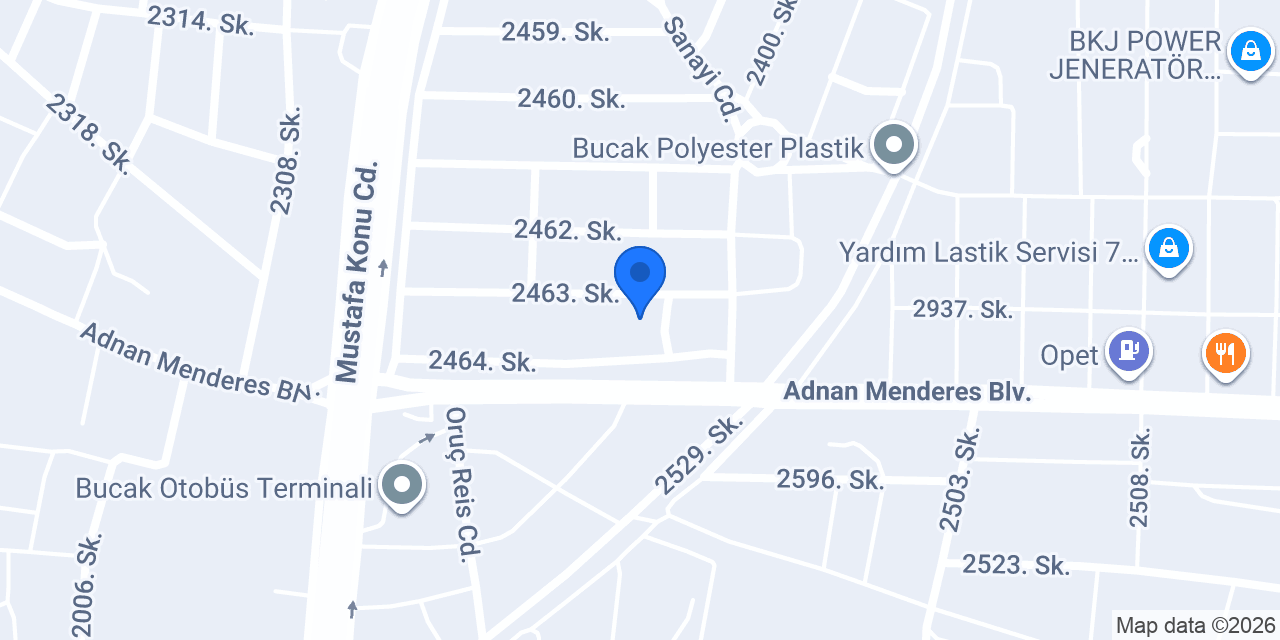 Özdemir Pompa konumu