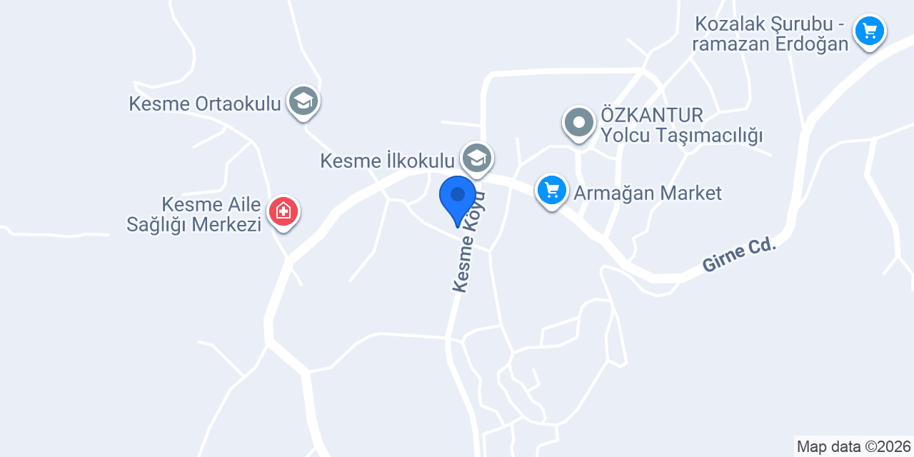 Kesme Belediyesi konumu