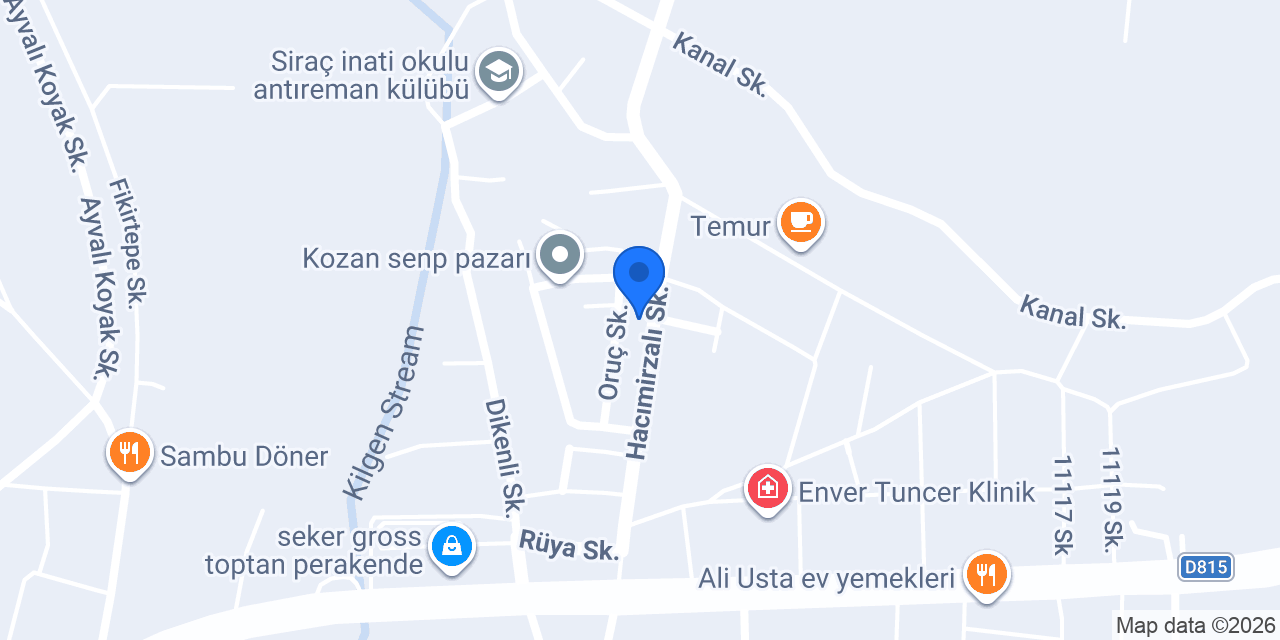 Ayhan Soğutma konumu