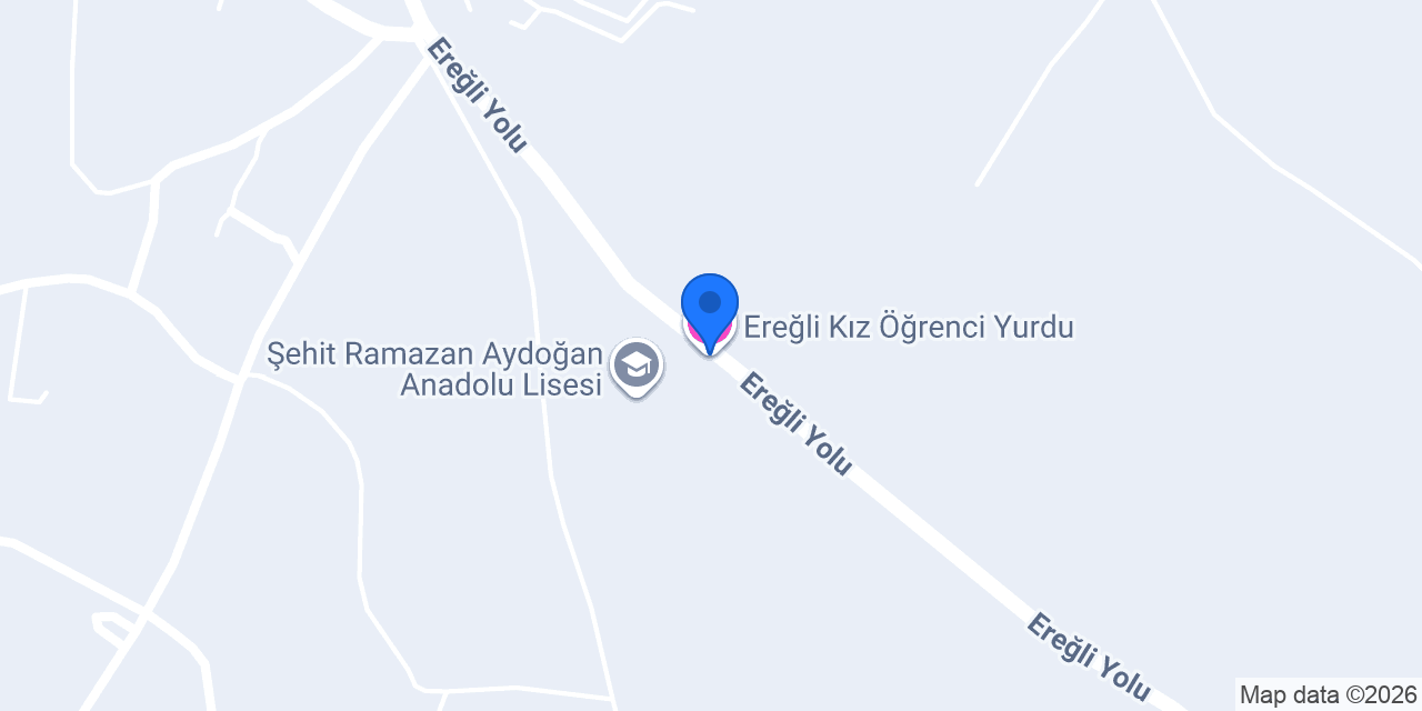 Ereğli Kız Öğrenci Yurdu konumu