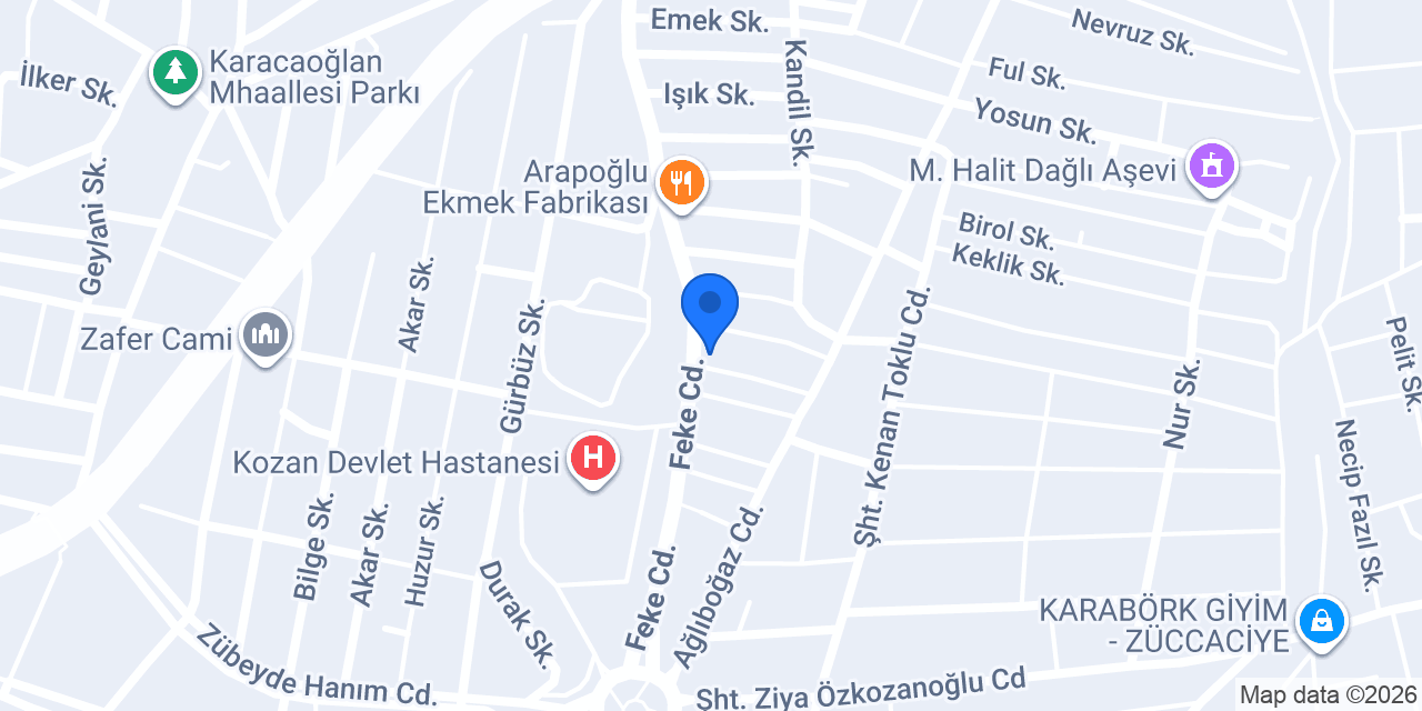 DEMİRYÜREK ECZANESİ konumu
