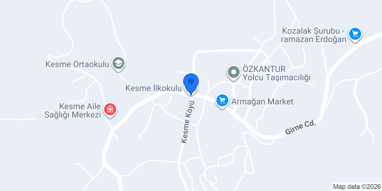 Kesme İlkokulu konumu