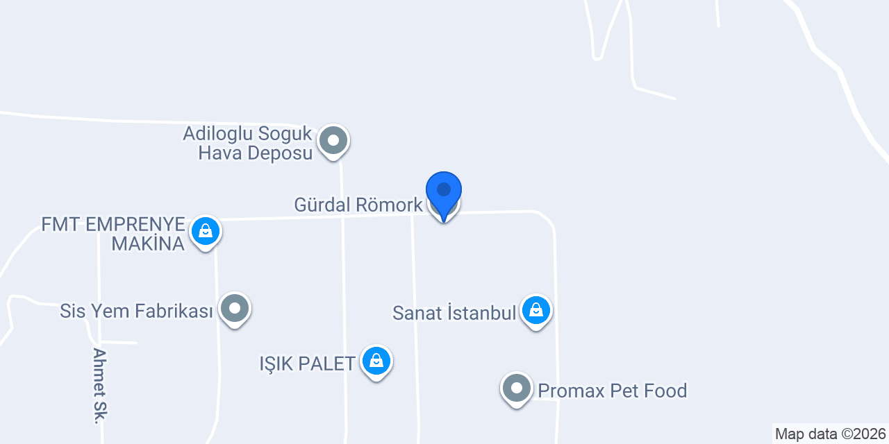 Gürdal Römork konumu