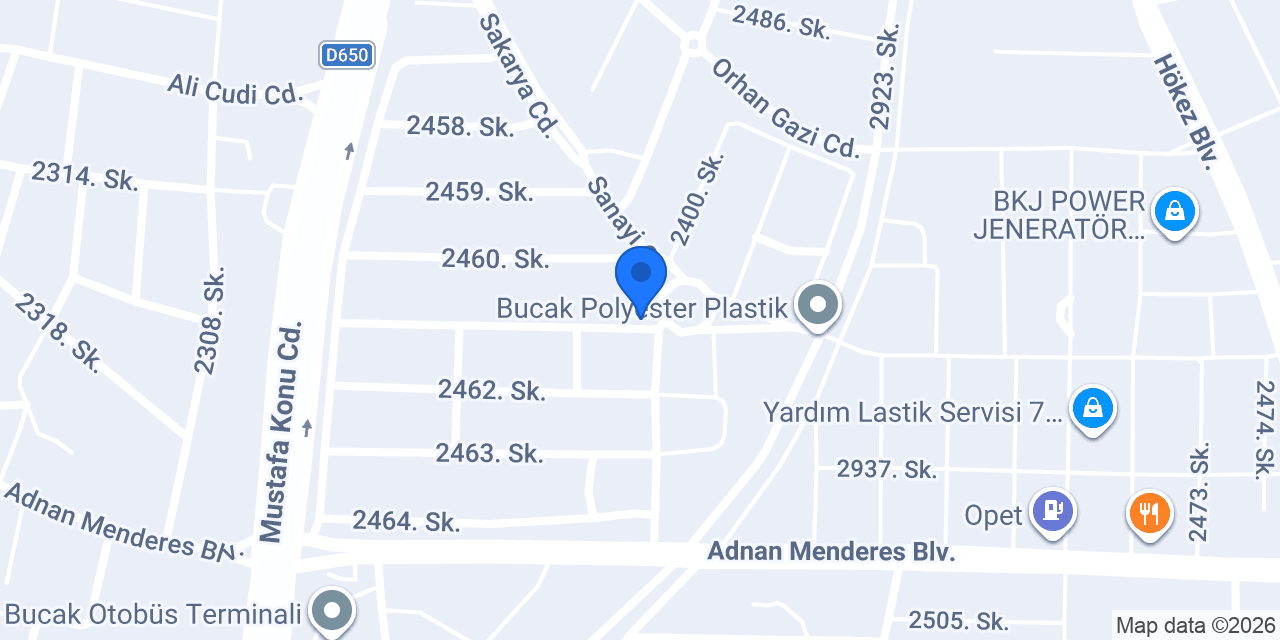Garantili Arabam Bucak Oto Ekspertiz konumu