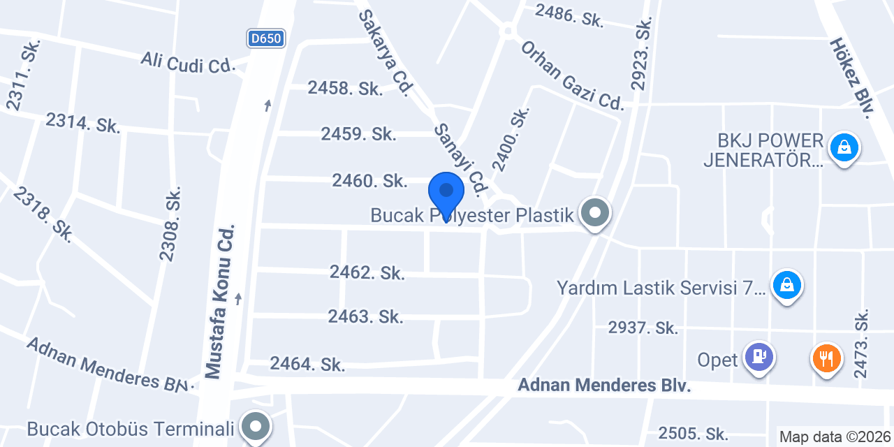 BUCAK ECUTECH konumu