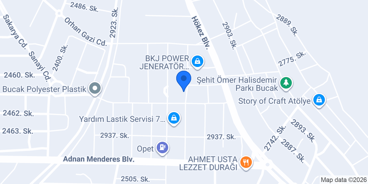 Real Mermer Burdur Fabrika konumu