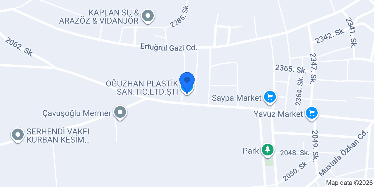 OĞUZHAN PLASTİK SAN.TİC.LTD.ŞTİ. konumu