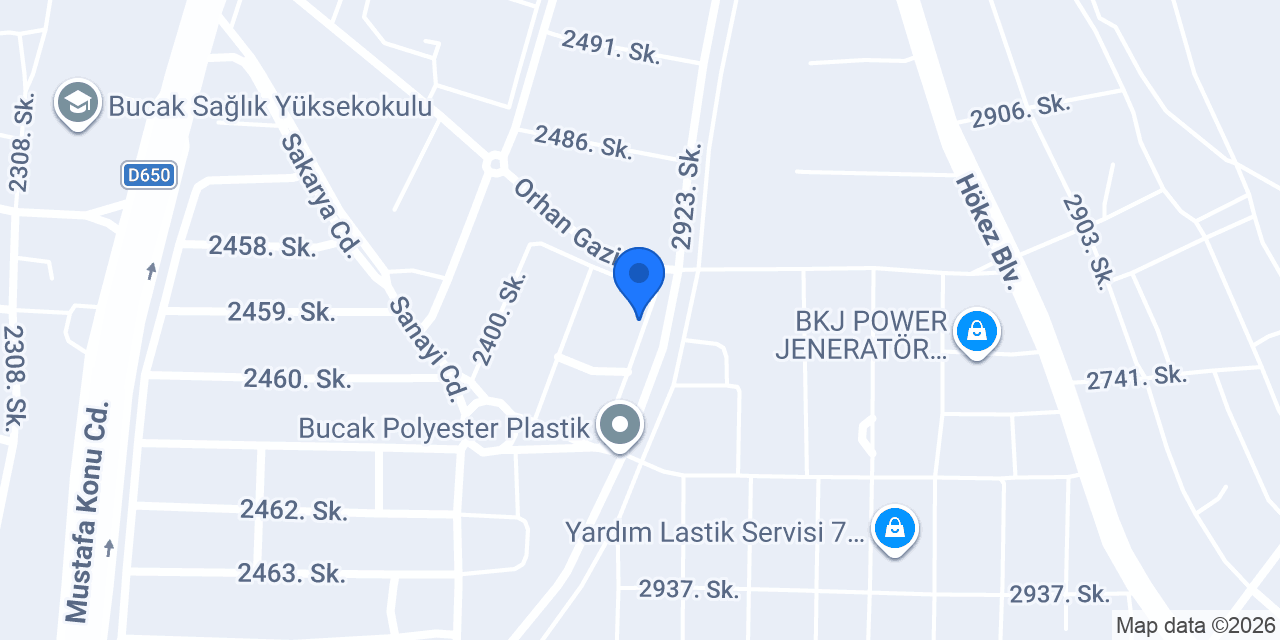 ÖZDEMİR OTO SERVİS BUCAK konumu