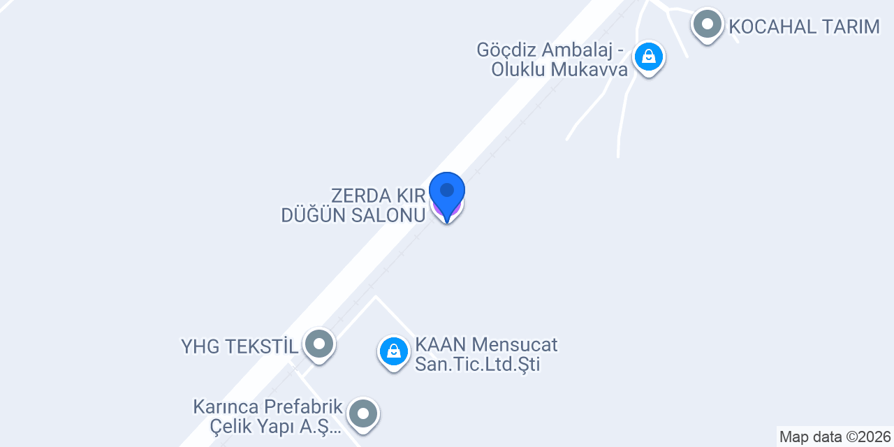 ZERDA KIR DÜĞÜN SALONU konumu