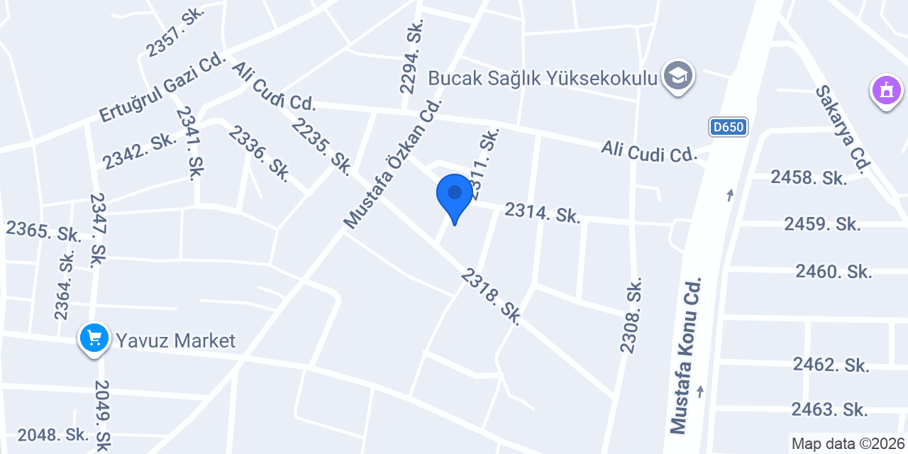 Özel Burdur Bucak Bakım Merkezi-1 konumu
