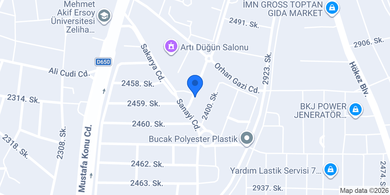 Özdemirel Oto Lastik konumu