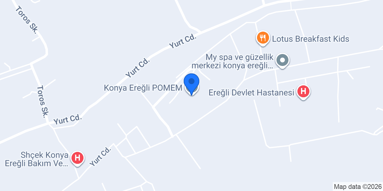 Konya Ereğli POMEM konumu