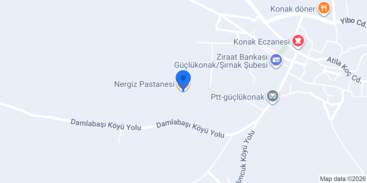 Nergiz Pastanesi konumu