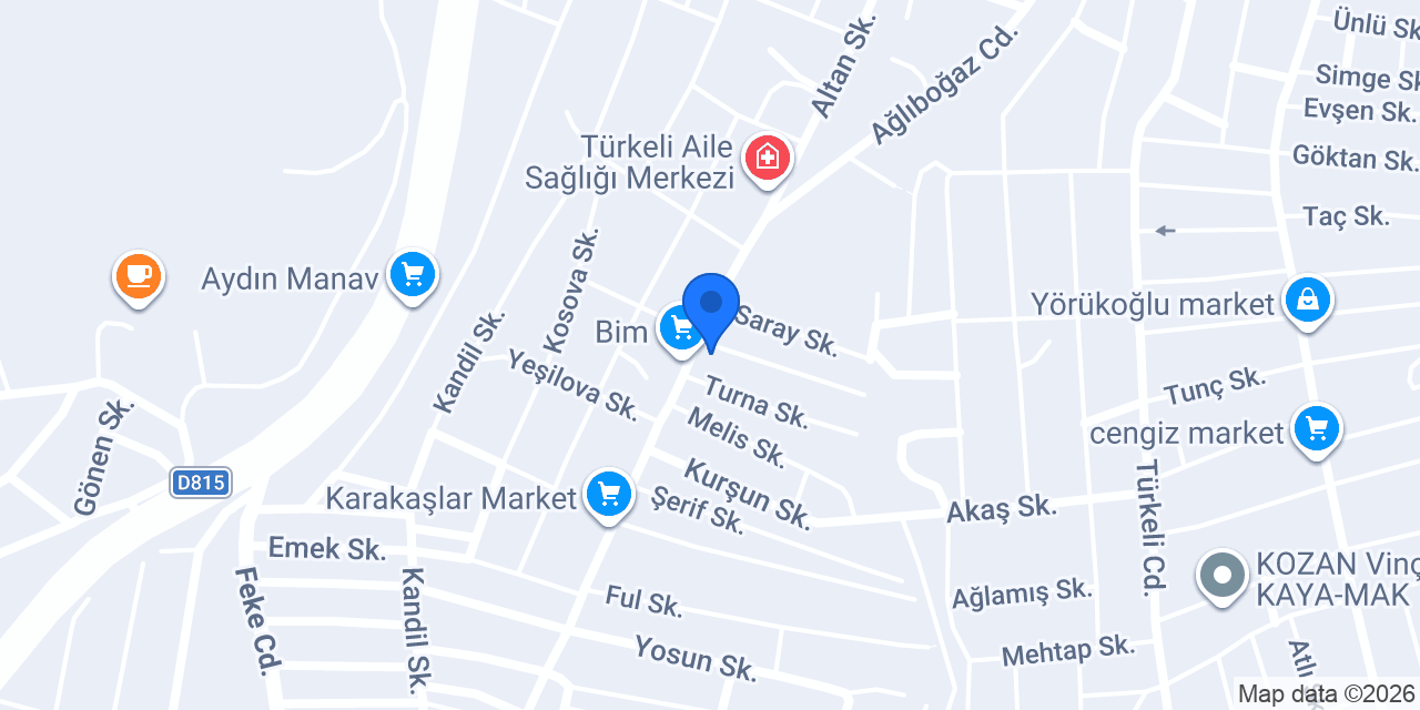 Sucuk Ekmekci OSMAN USTA konumu