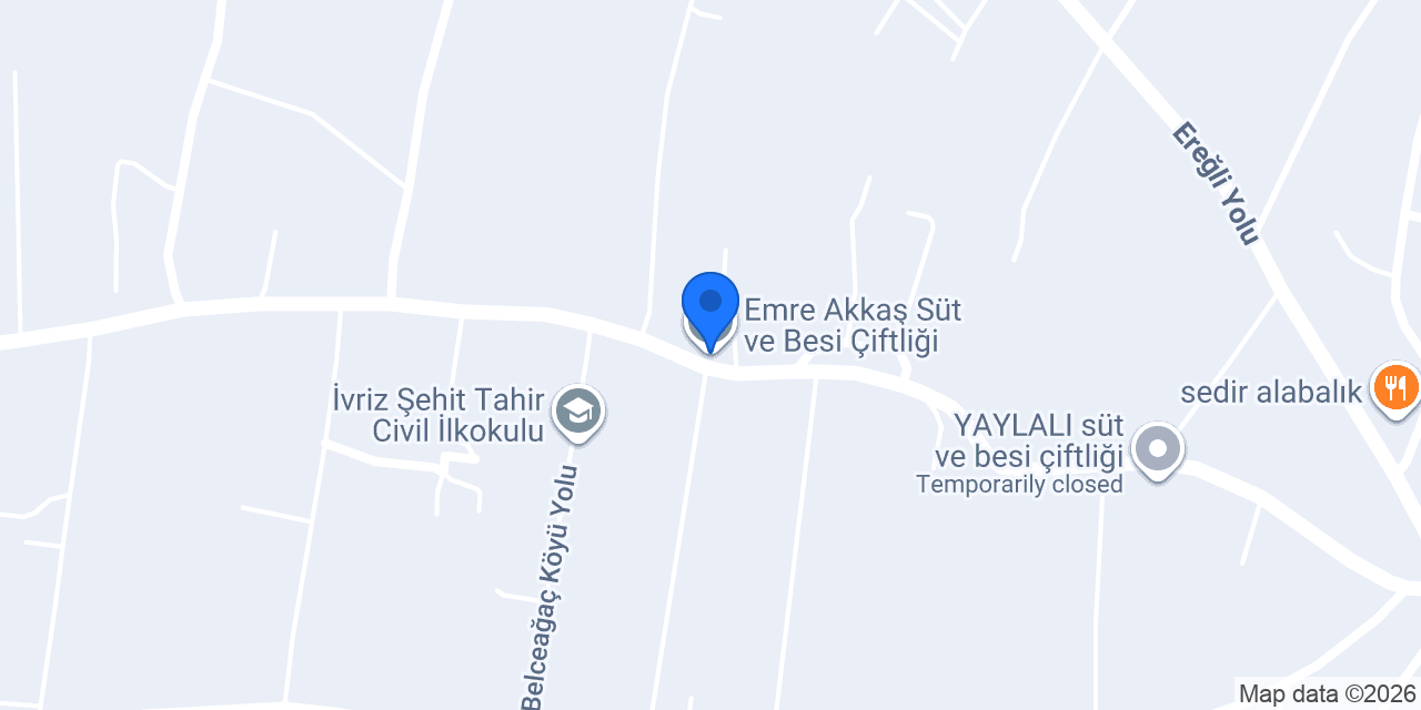 Emre Akkaş Süt ve Besi Çiftliği konumu