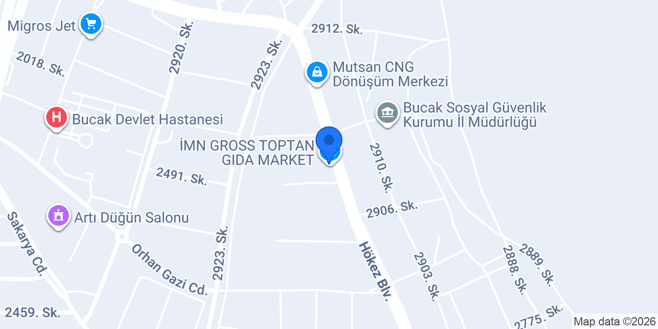 İMN GROSS TOPTAN GIDA MARKET konumu