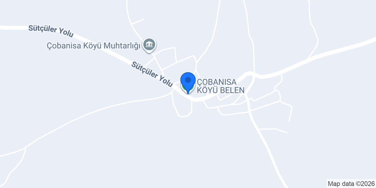 Çobanisa İlköğretim Okulu konumu