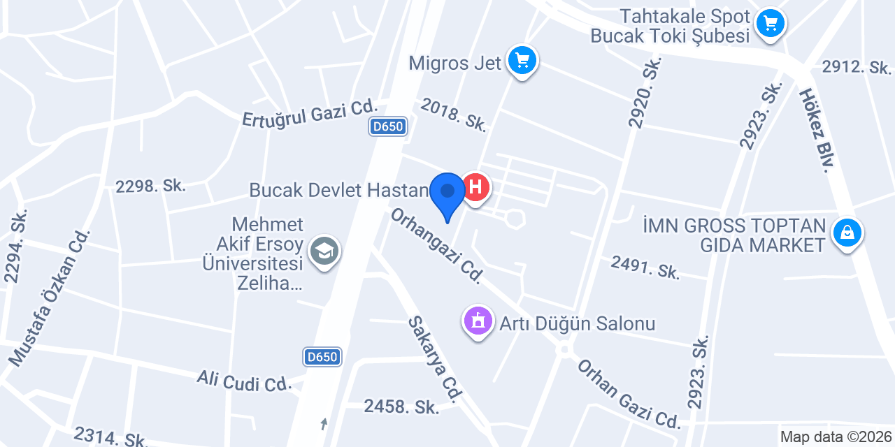 Aktaş Optik konumu