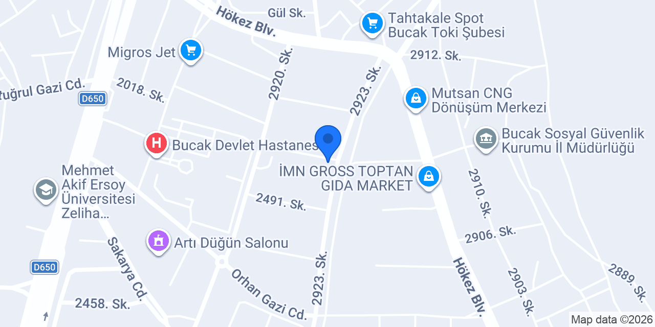 MASÇELİK BUCAK/BURDUR konumu
