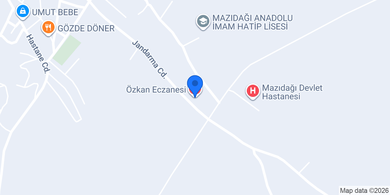 Özkan Eczanesi konumu