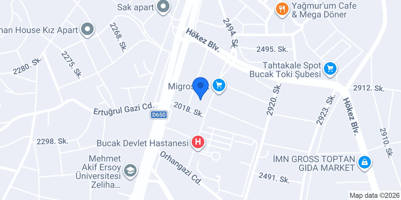 KAPLAN ECZANESİ BUCAK konumu