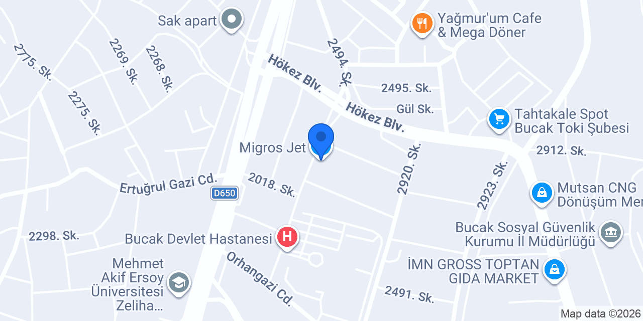 Migros Jet konumu