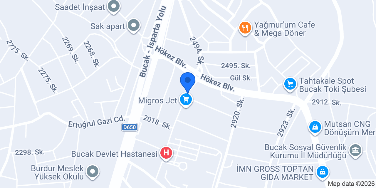 Hoşder Optik konumu
