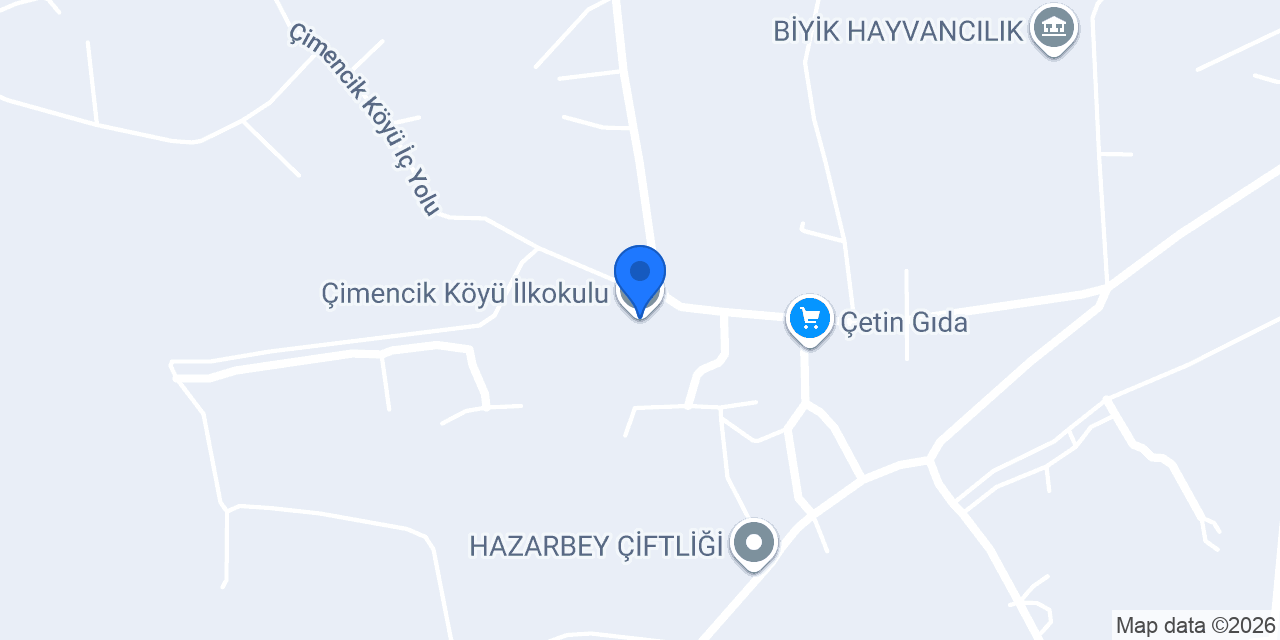 Çimencik Köyü İlkokulu konumu