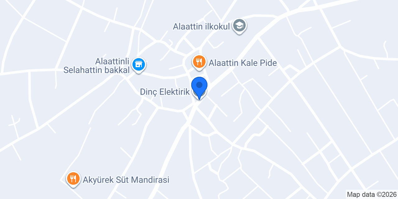 Dinç Elektirik konumu