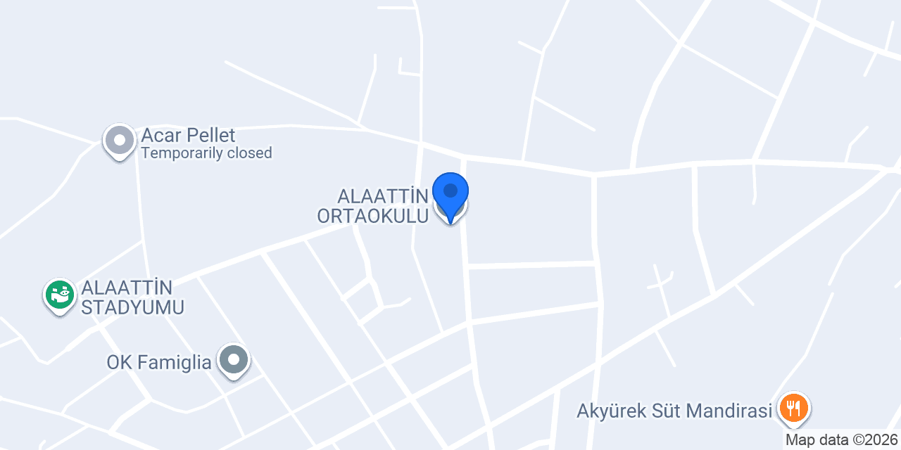 ALAATTİN ORTAOKULU konumu