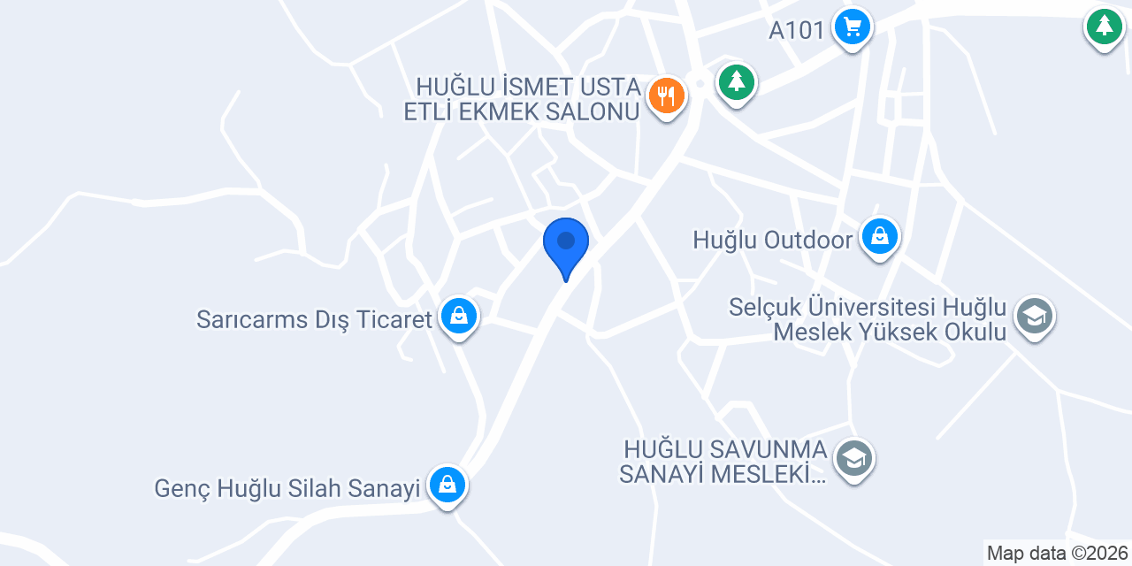 Huğlu Fatih İlkokulu konumu