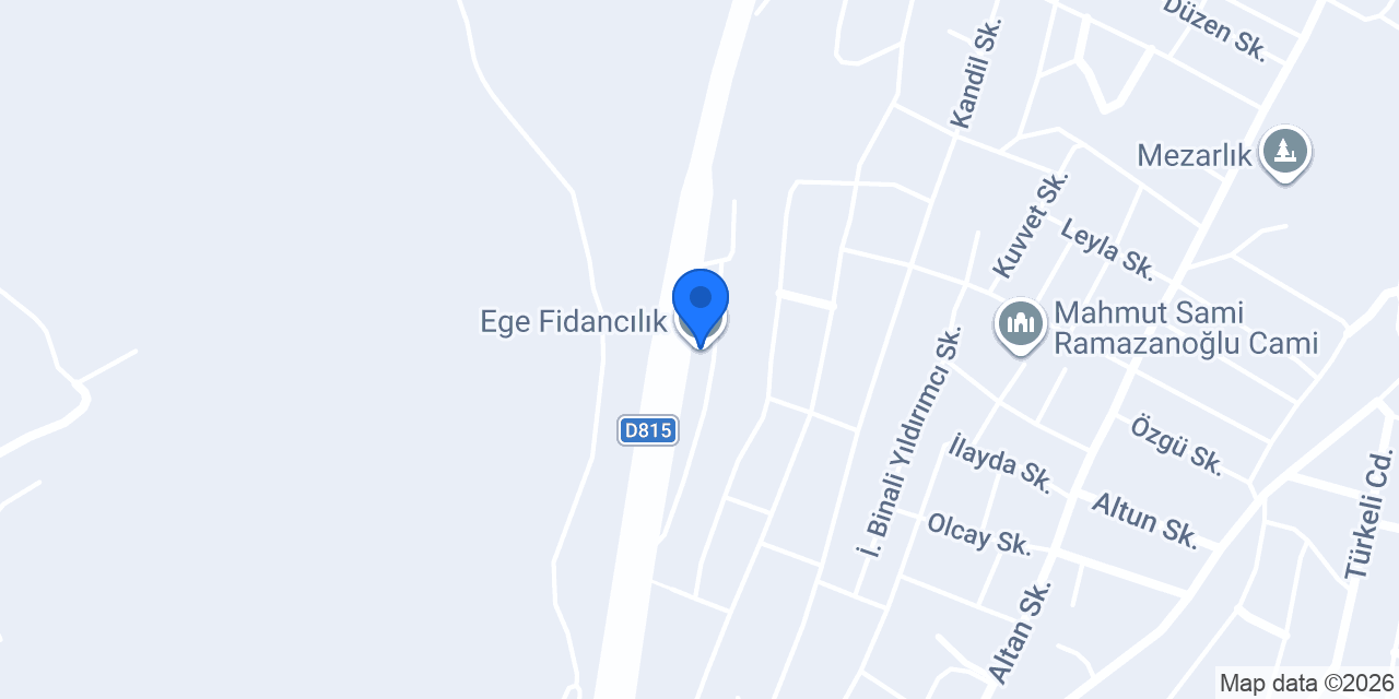 Ege Fidancılık konumu