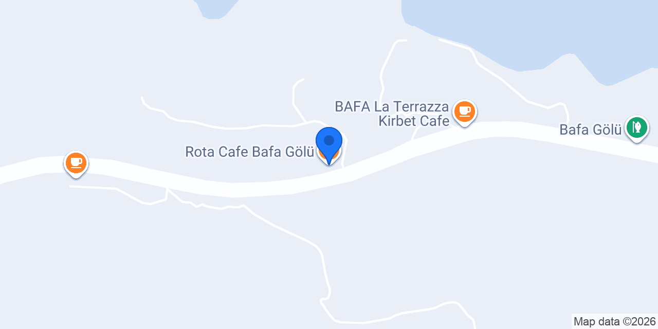 Rota Cafe Bafa Gölü konumu