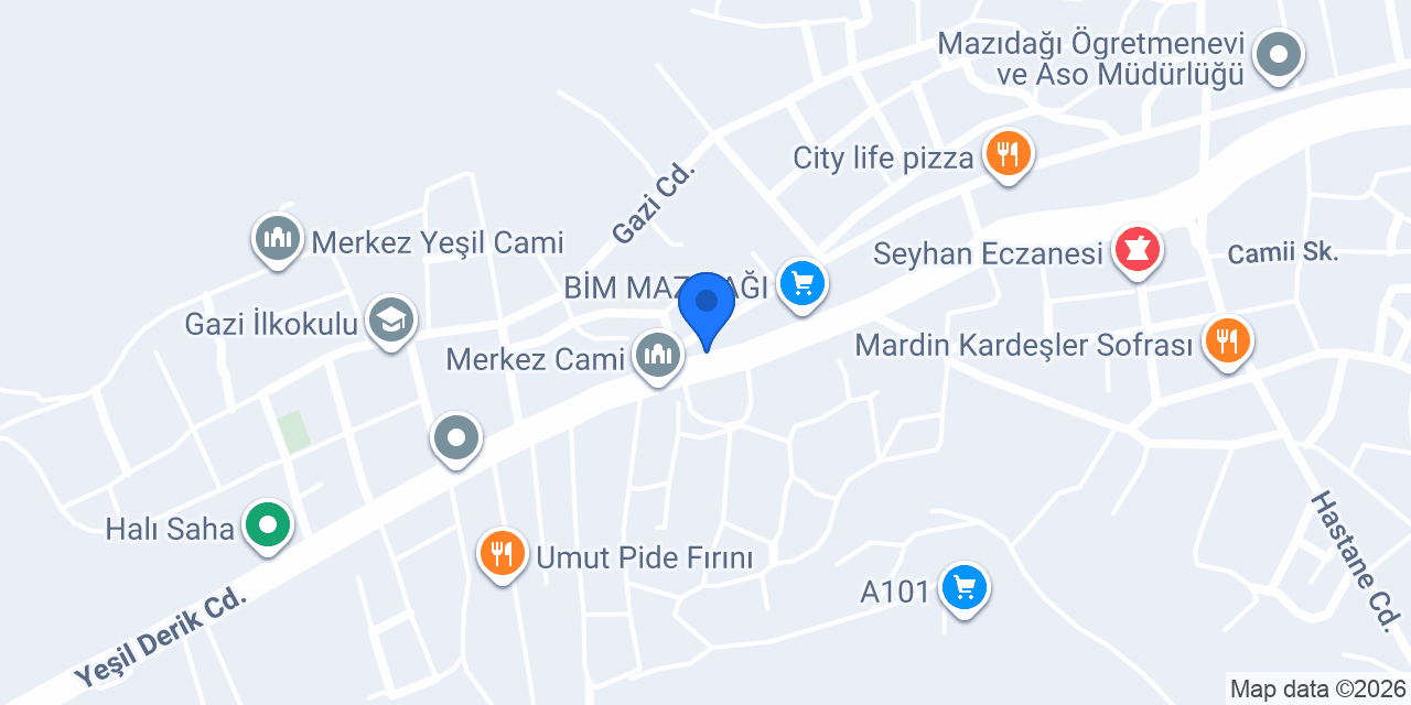 MAZIDAĞI ADIYAMAN TAŞKALE ÇİĞKÖFTE konumu