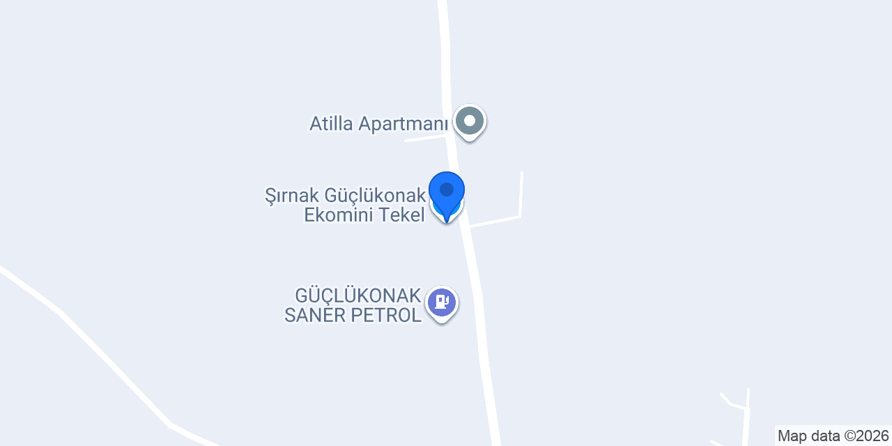 Şırnak Güçlükonak Ekomini Tekel konumu