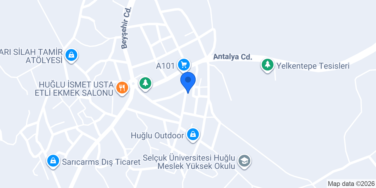 Huğlu Apart Evler konumu