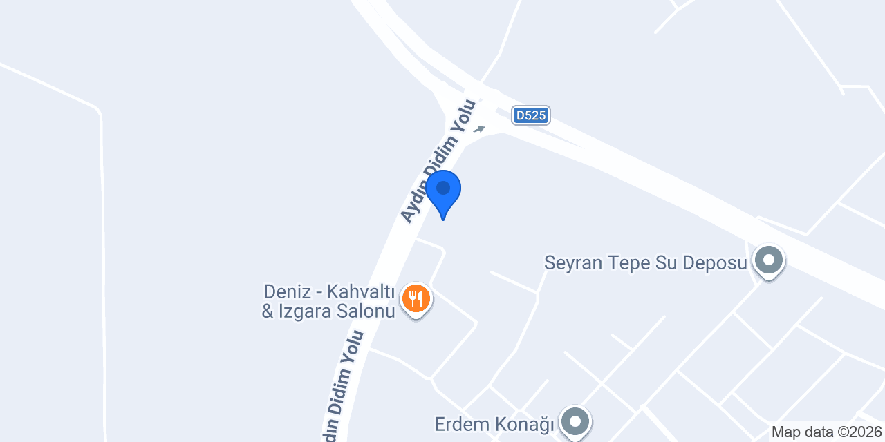 Deniz aperatif ve yemek salonu konumu