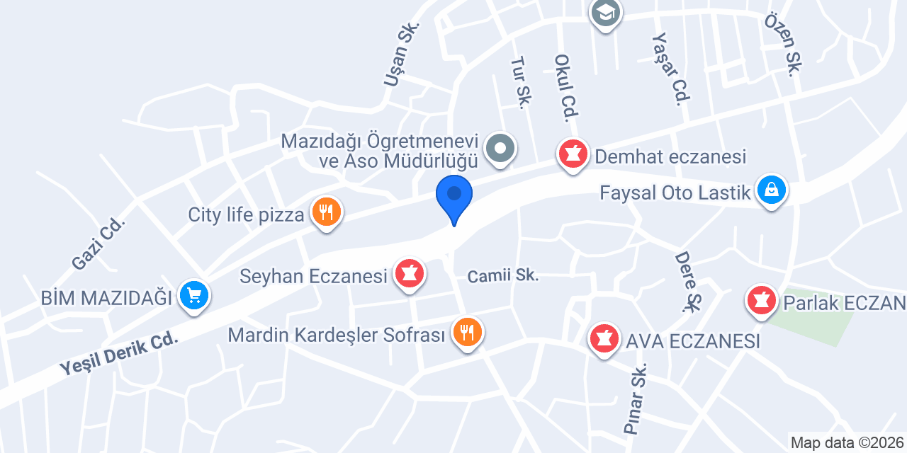 Mazıdağı Noterliği konumu
