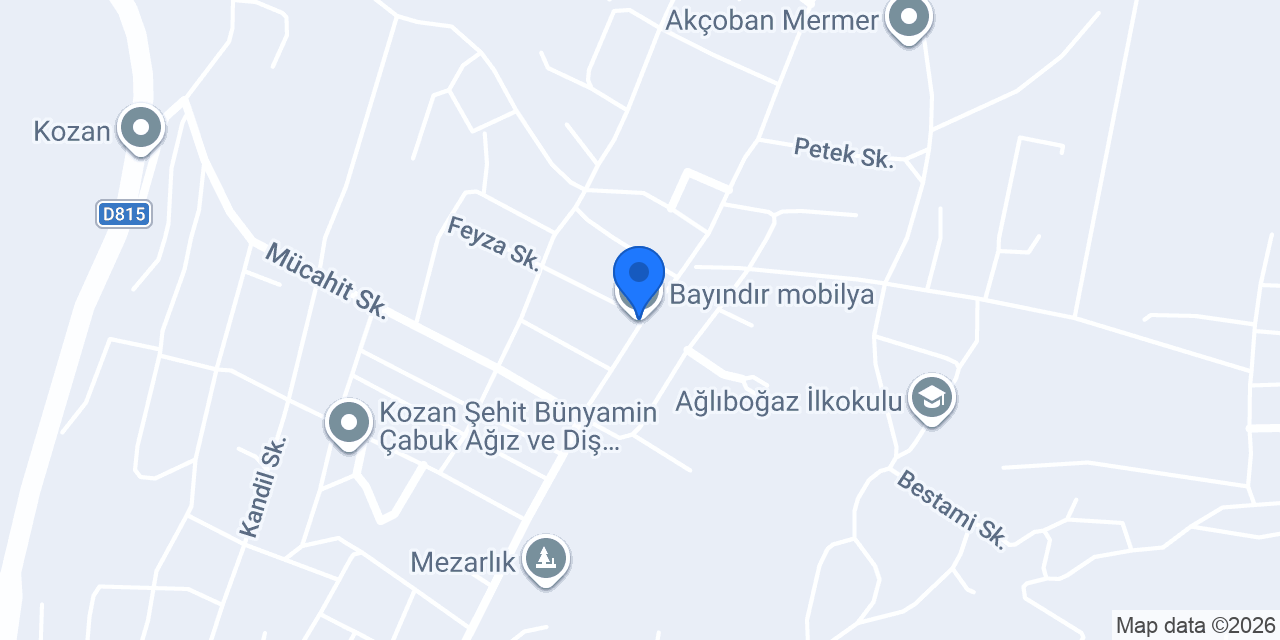Bayındır mobilya konumu