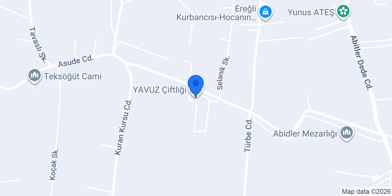 YAVUZ Çiftliği konumu
